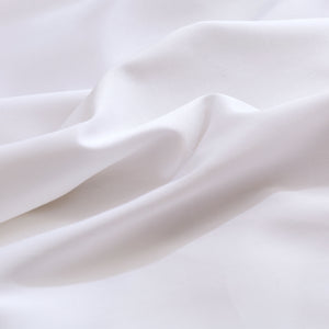 400TC Bamboo Cotton Blend Sateen King Pillowcases Twin Packs WHITE