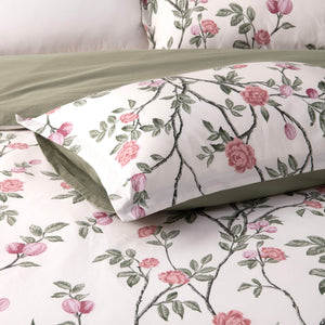 Magnolia 100% Cotton Reversible Quilt Cover Set