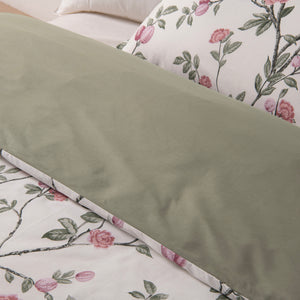 Magnolia 100% Cotton Reversible Quilt Cover Set