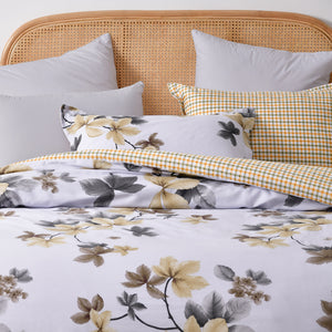 Augusta 100% Cotton Reversible Quilt Cover Set