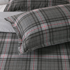 Heston 100% Cotton Reversible Quilt Cover Set