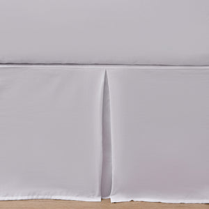 Superfine Washed Microfibre Pleated Valance White