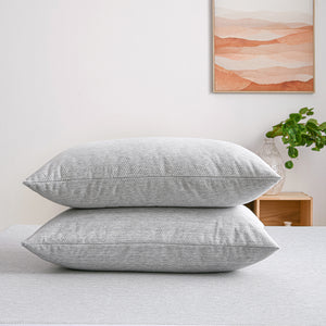 Bamboo Charcoal Waterproof Pillow Protector Twin Pack Standard Size 48 x 73cm