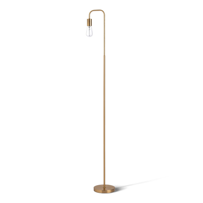 Kara Metal Floor Lamp Brass Gold