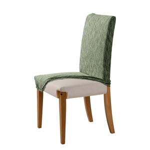 Faux Linen Stretch Fit Chair Cover Eden Green