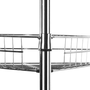 at Home Adjustable Tier Chrome Shower Caddy